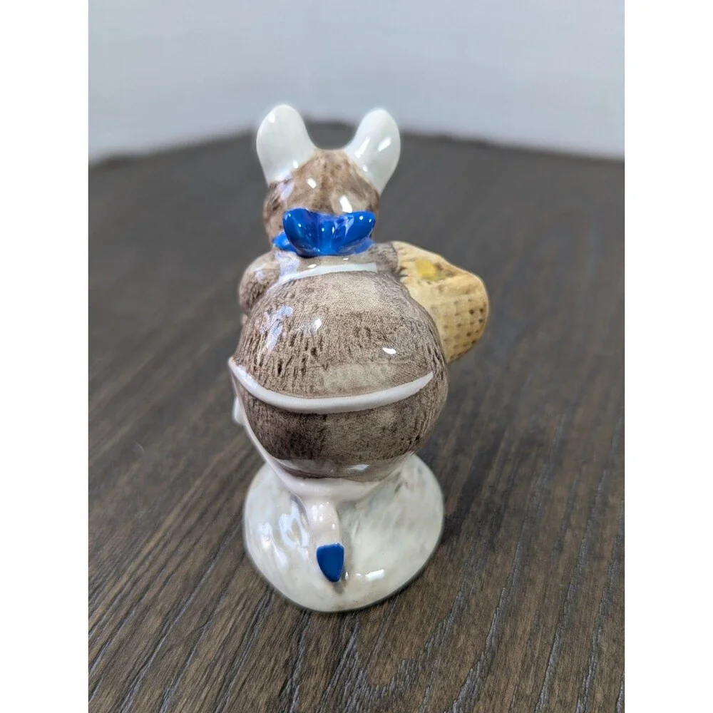 VTG ROYAL ALBERT Beatrix Potter Lady Mouse & Appley Dapply Porcelain Figurines